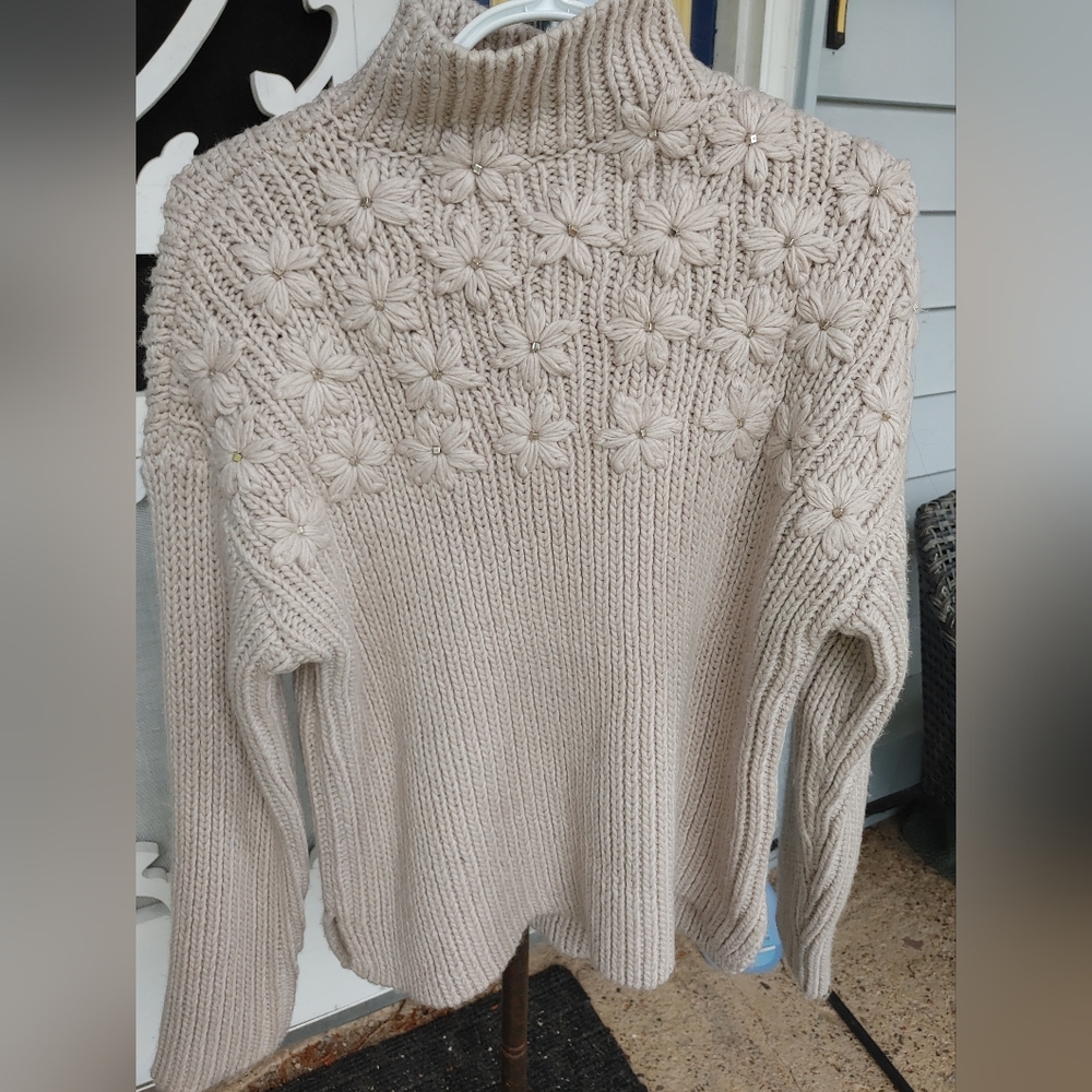 Cliche wool blend Sweater Sz.L Tan